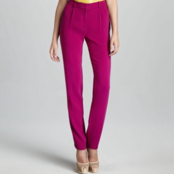 DVF Jacques Cady Crepe Pants - Picture 1 of 6